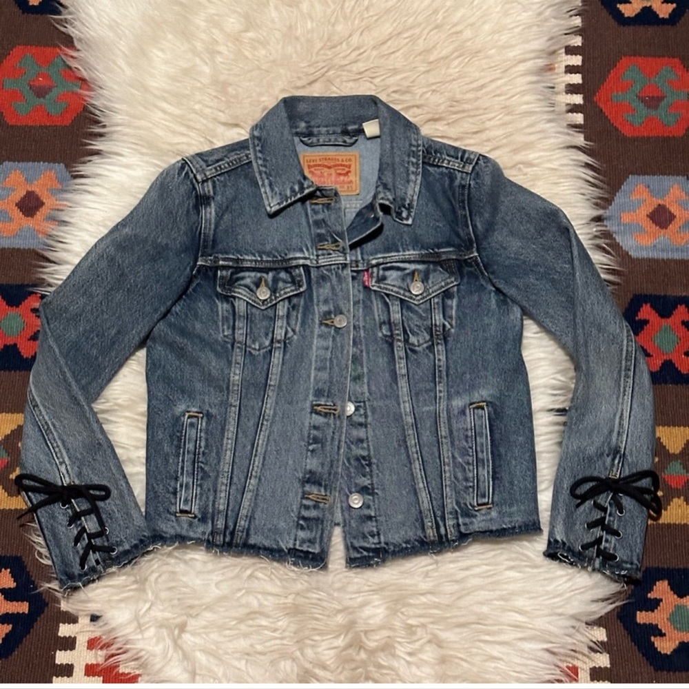 LEVI'S
Trucker Cotton Lace-Up Denim Jacket 100% COTTON Jean Jacket - Picture 5 of 12
